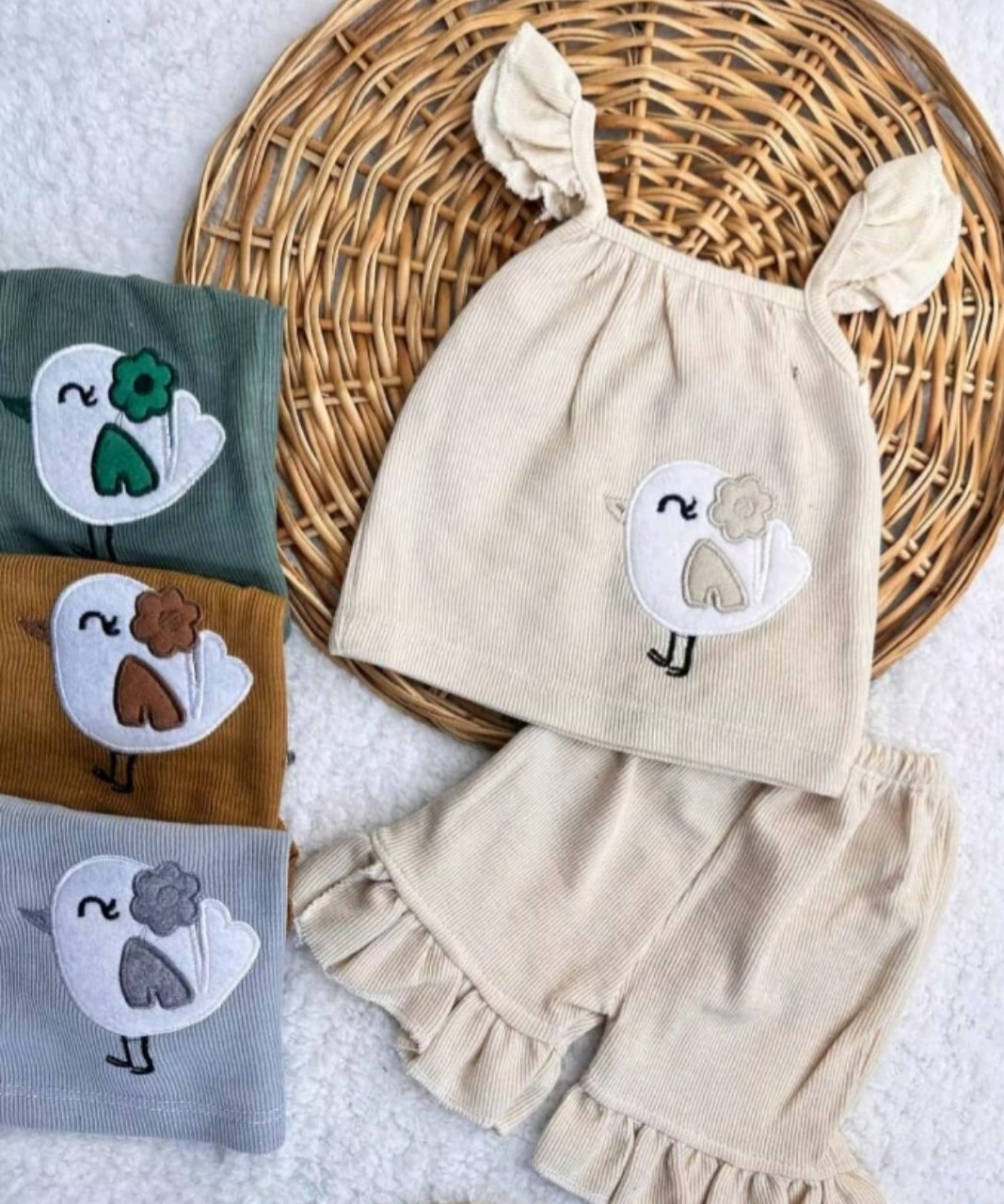 ست تاپ شلوارک گنجشک