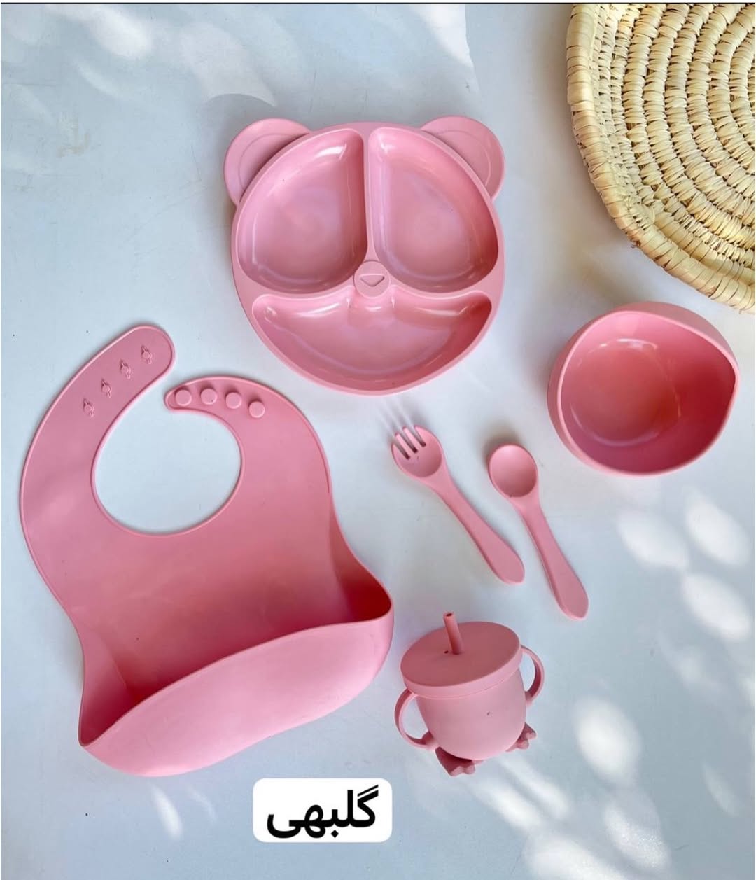 ست ظرف غذا سیلیکونی ۷ تیکه خرسی